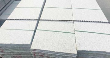 广安芝麻白毛板，石材毛板