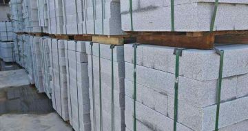 广安芝麻白路牙石，路侧石