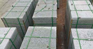 广安芝麻白地铺板  地铺石