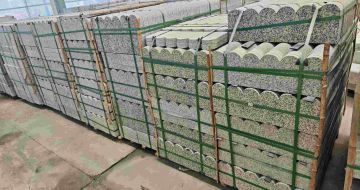 广安芝麻白芙蓉白花边石