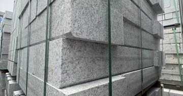 广安芝麻白路牙石 马路牙子