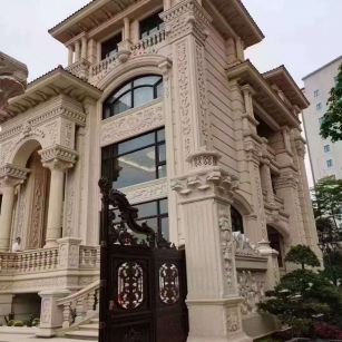 广安黄金麻别墅外墙异形定制
