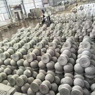 广安芝麻白圆球 石球 挡车球