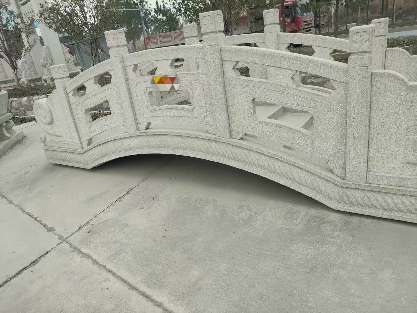 广安芝麻白拱桥，石桥