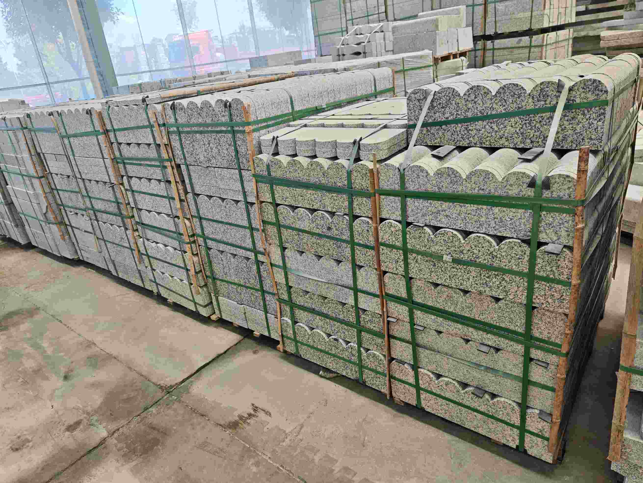 广安芝麻白芙蓉白花边石