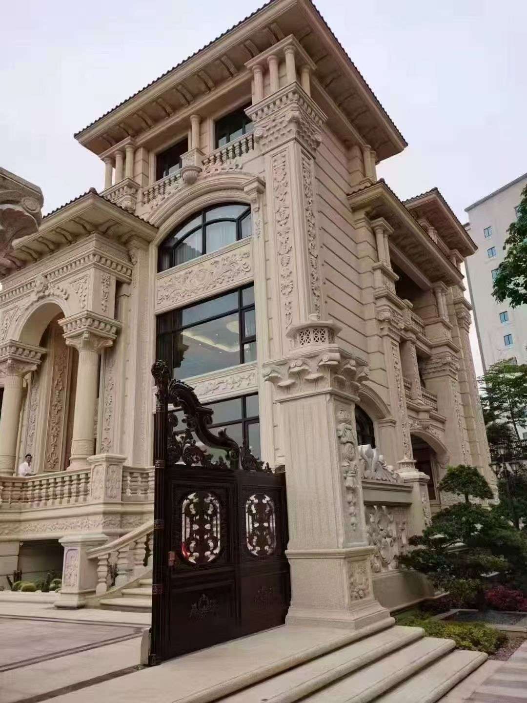 广安黄金麻别墅外墙异形定制