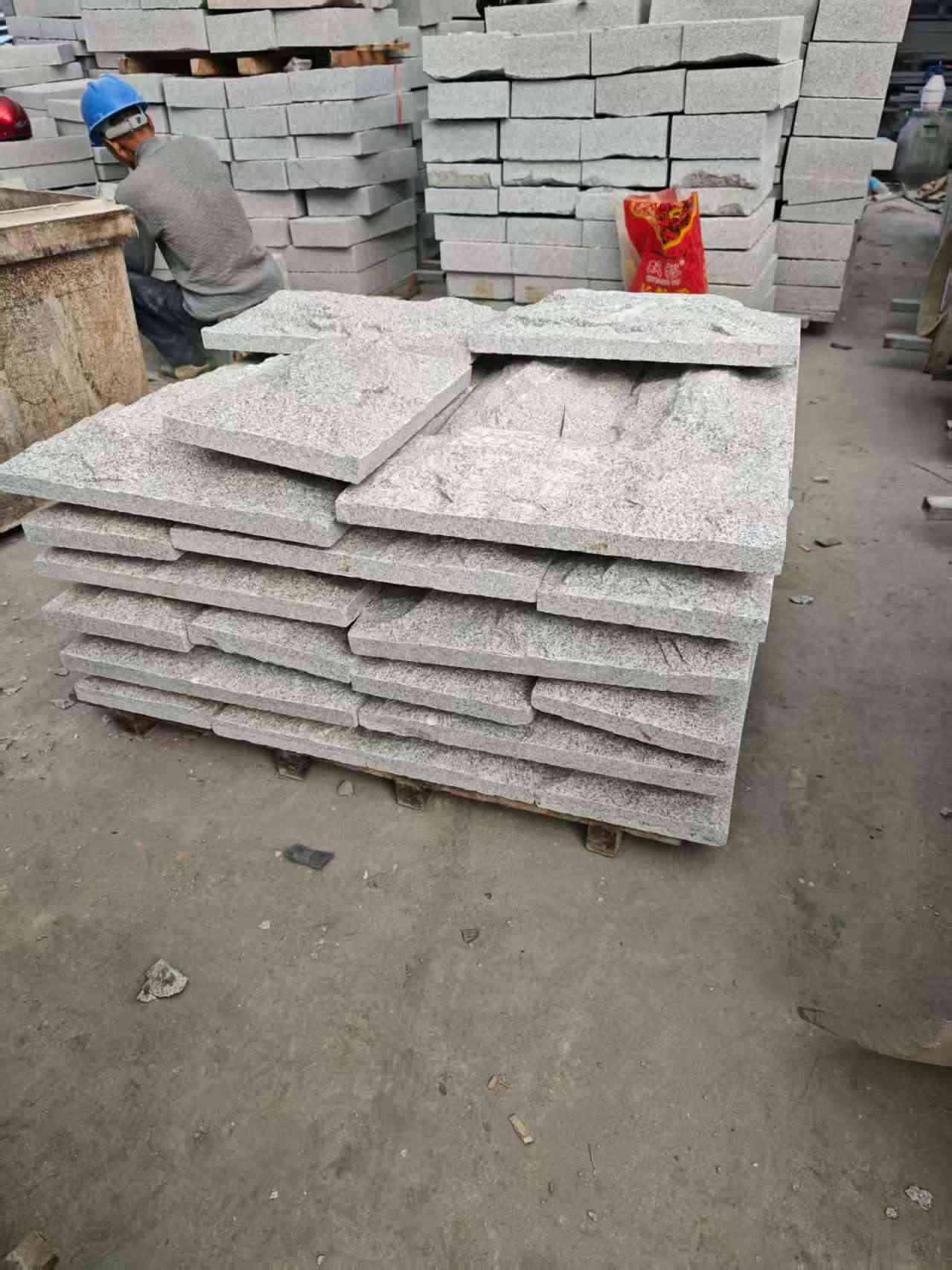 广安芝麻白蘑菇石，自然面